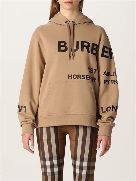 burberry cotton sweatshirt|burberry sweatshirt women.